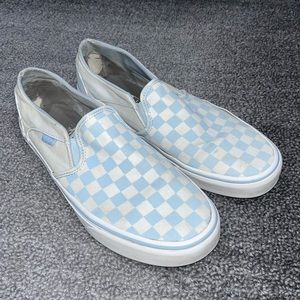 Blue Checkered Size 9 Woman’s Vans